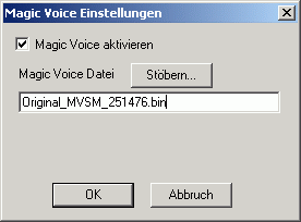 Magic Voice aktivieren